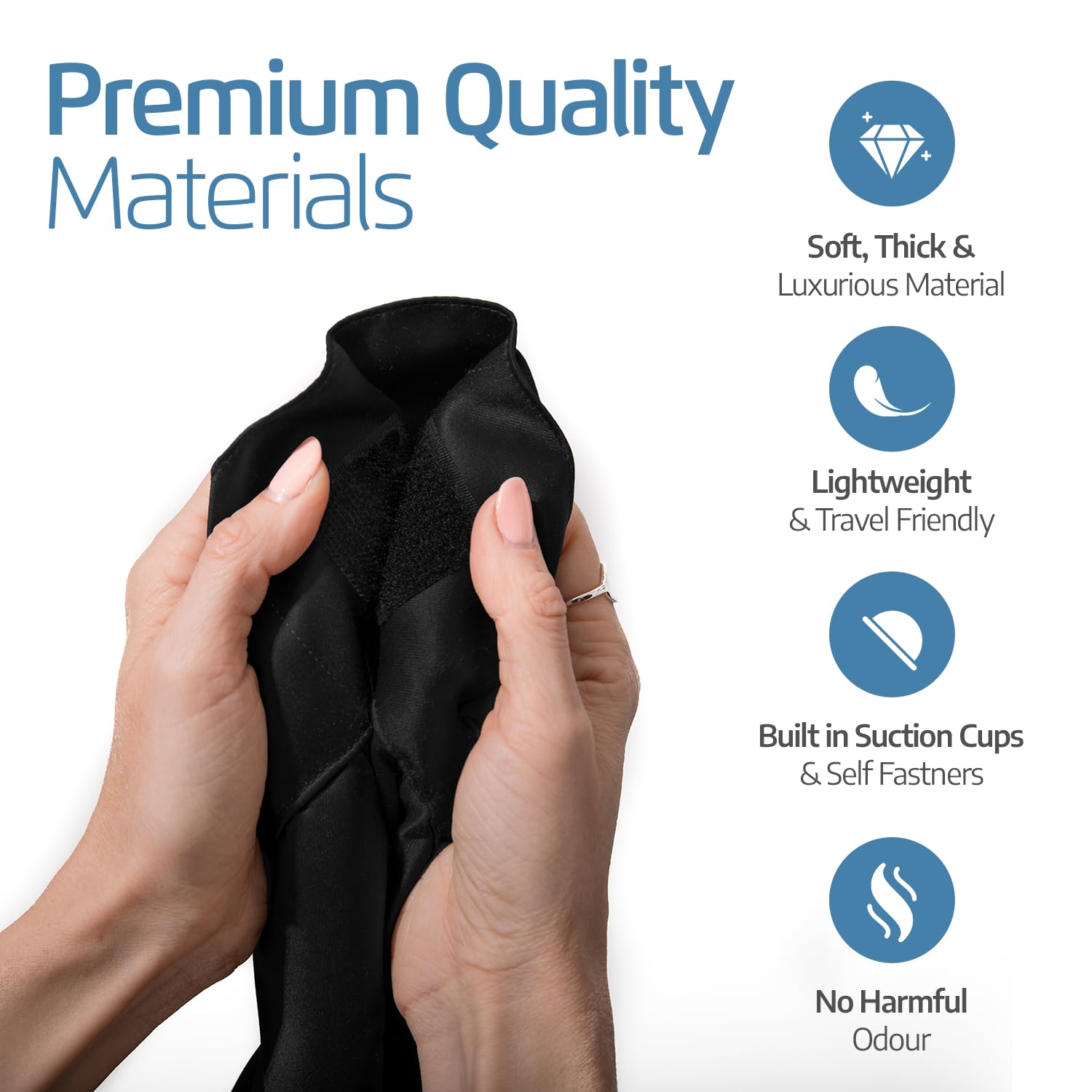 SUN AWAY 66x51 blackout curtain covers large windows