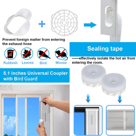 SunDiao adjustable track enables fit for varying window sizes