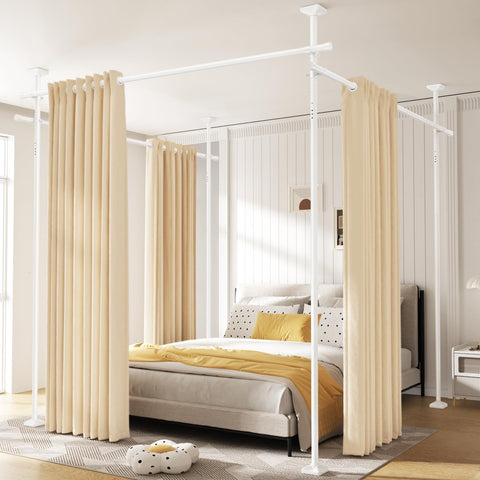 Sunally compatible with blackout to sheer curtains for flexible styling