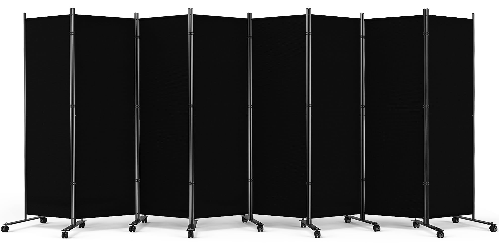 SUNALLY 176 inches wide freestanding divider creates generous private zones in any room.