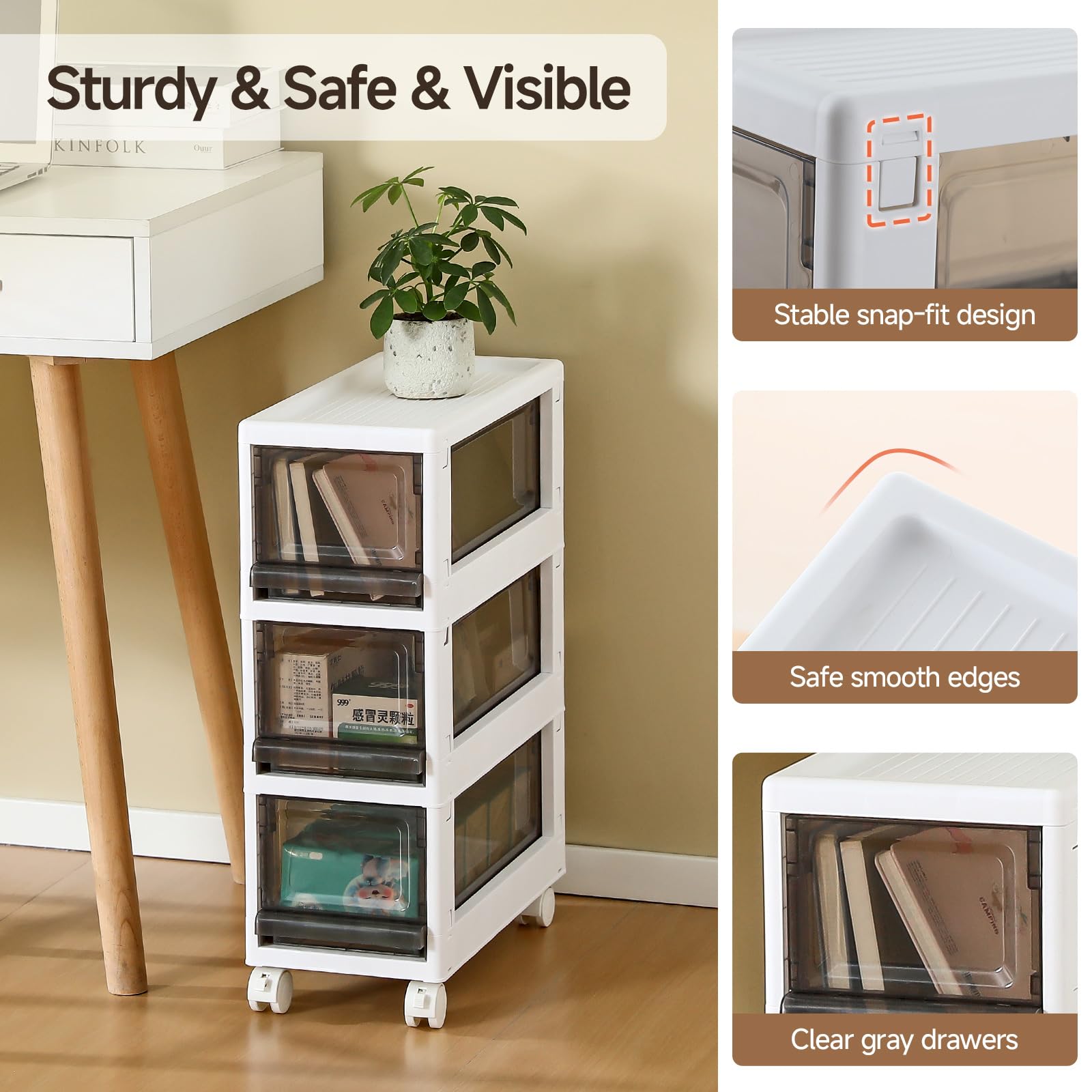Sunamon bathroom drawer organization ideal for toiletries and towels.