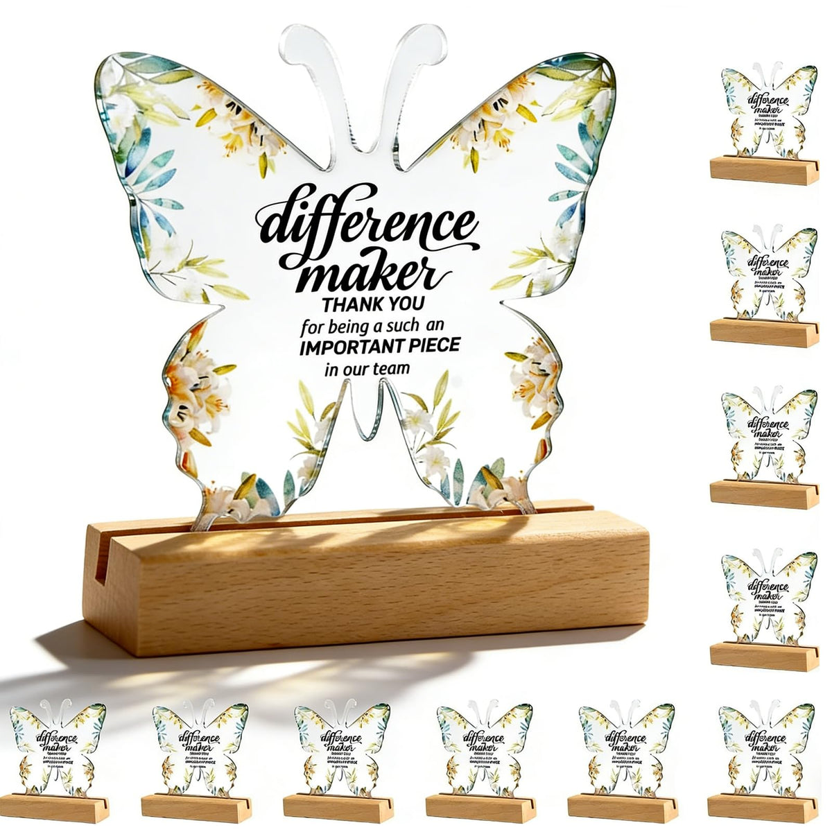 Sunanday 10-piece team appreciation plaques pack for bulk employee gifts.