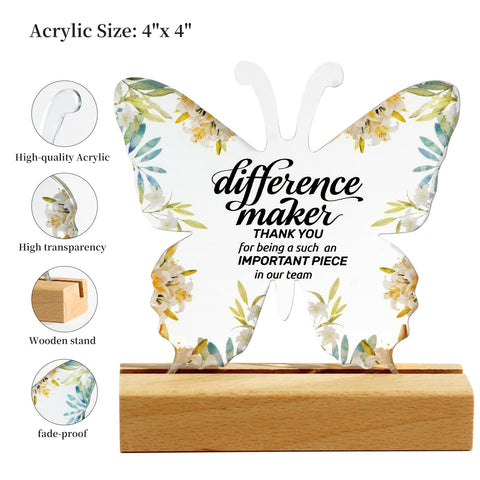 Sunanday compact desk size plaques fit neatly on any workspace.