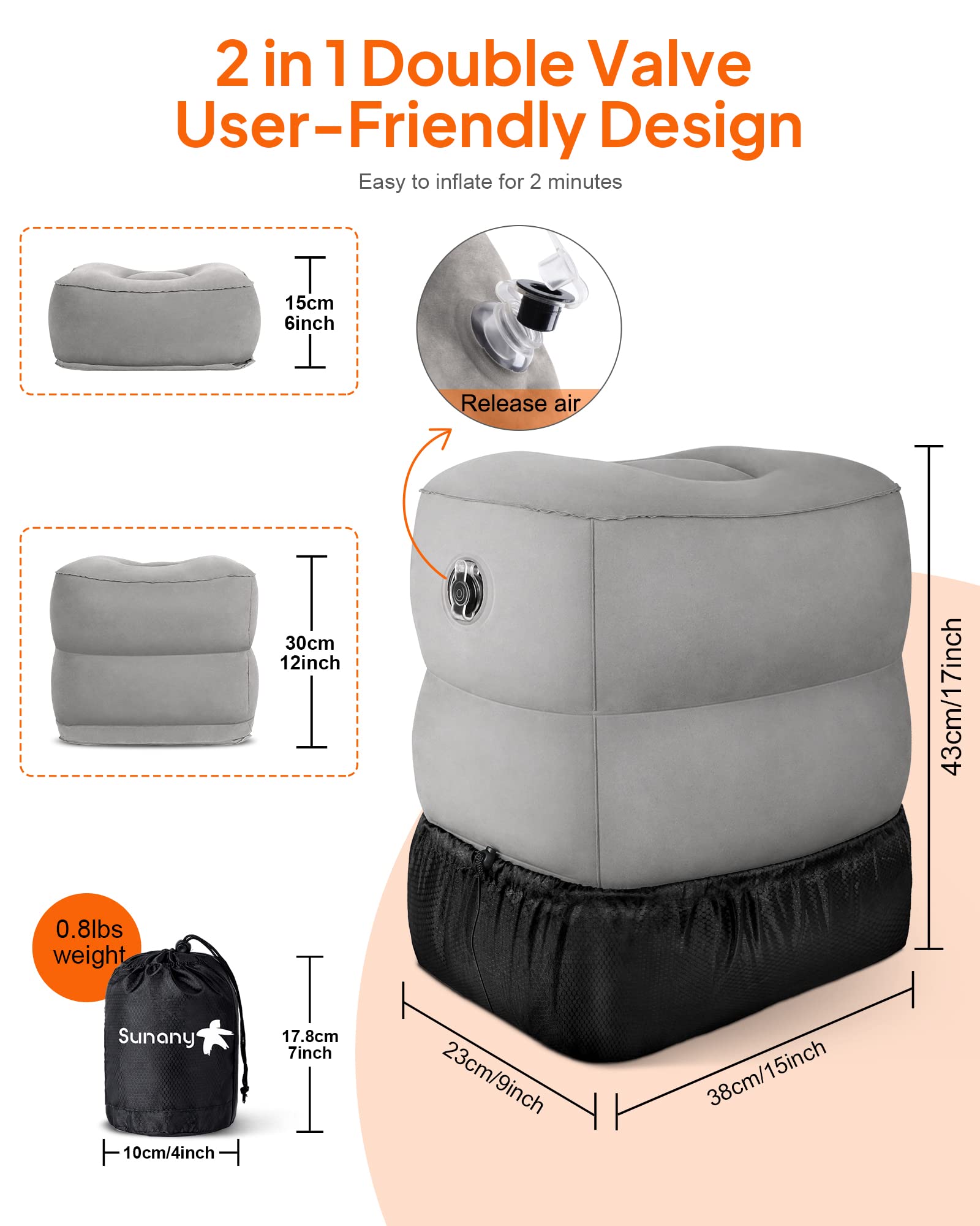 Sunany foot rest in office or home setup creating extra leg space.