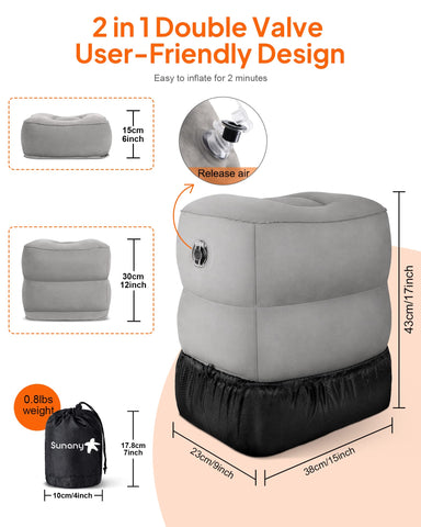 Sunany foot rest in office or home setup creating extra leg space.