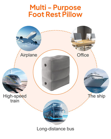 Sunany foot rest packable inside the drawstring bag for easy carry.