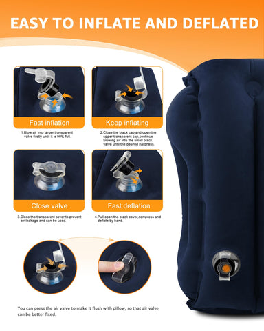 Sunany travel pillow includes a drawstring bag for storage.
