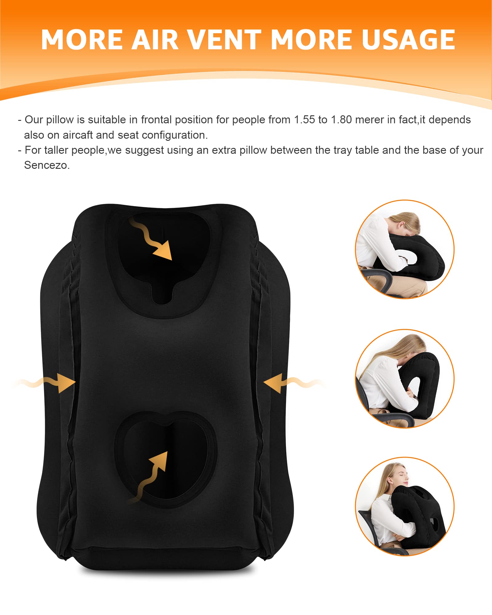 Sunany travel pillow with eye mask offers light-blocking comfort on the go.