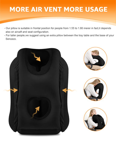 Sunany travel pillow with eye mask offers light-blocking comfort on the go.