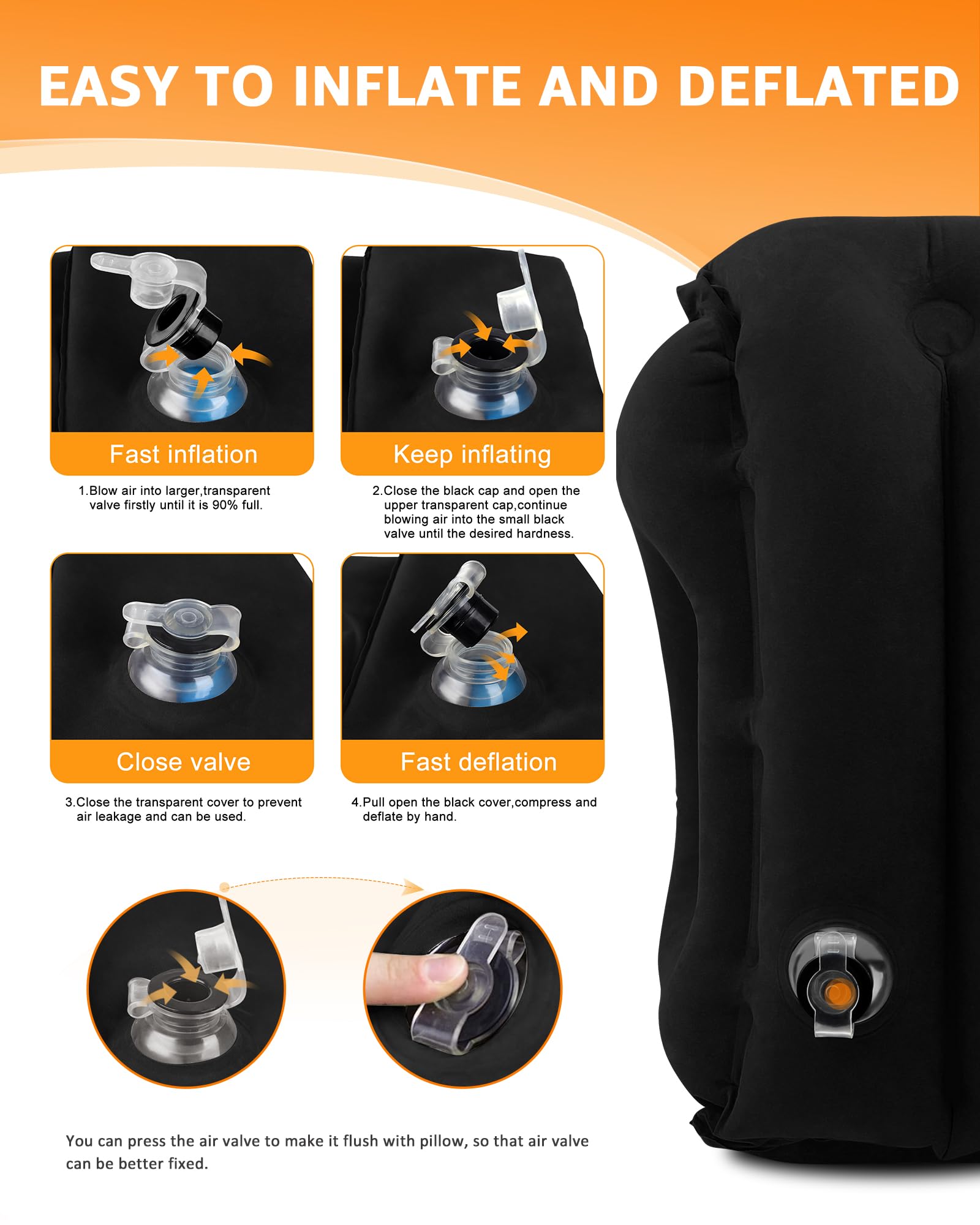 Sunany travel pillow ultralight at 11 ounces for easy packing.
