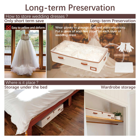 SUNAUMI under-bed storage friendly box with removable dividers.