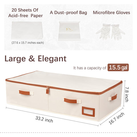 SUNAUMI box with accessories pouches keeps shoes and jewelry neatly organized.