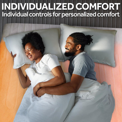 Sunbeam Restful auto shut-off feature provides safety during nighttime heating.