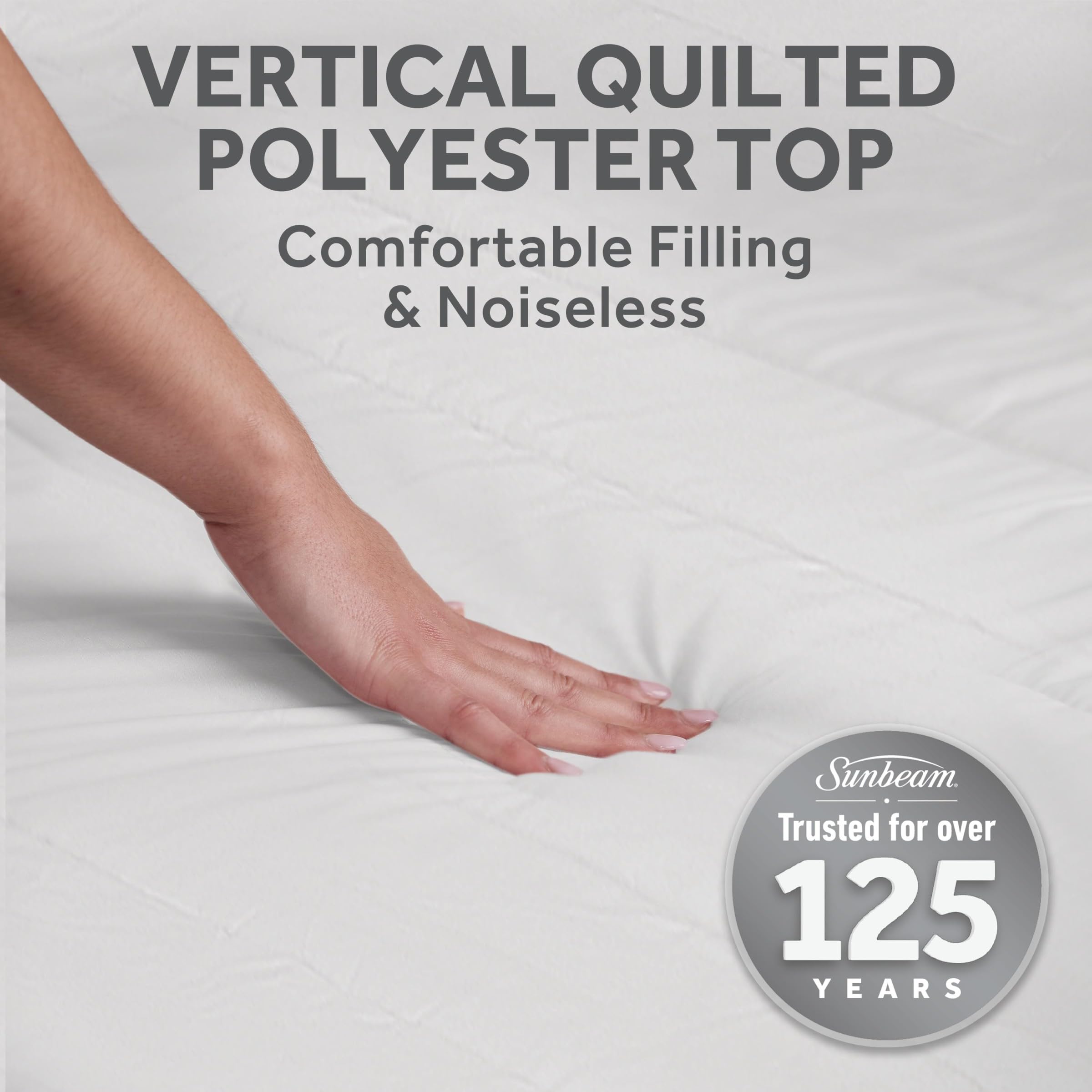 Sunbeam Restful machine-washable fabric for easy care and long-lasting softness.