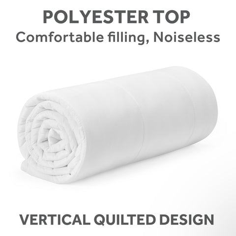 Sunbeam Restful king mattress pad with deep-pocket fit on an 18-inch mattress