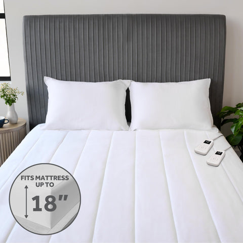 Sunbeam Restful warm wires sense and adjust for consistent heat throughout the night.