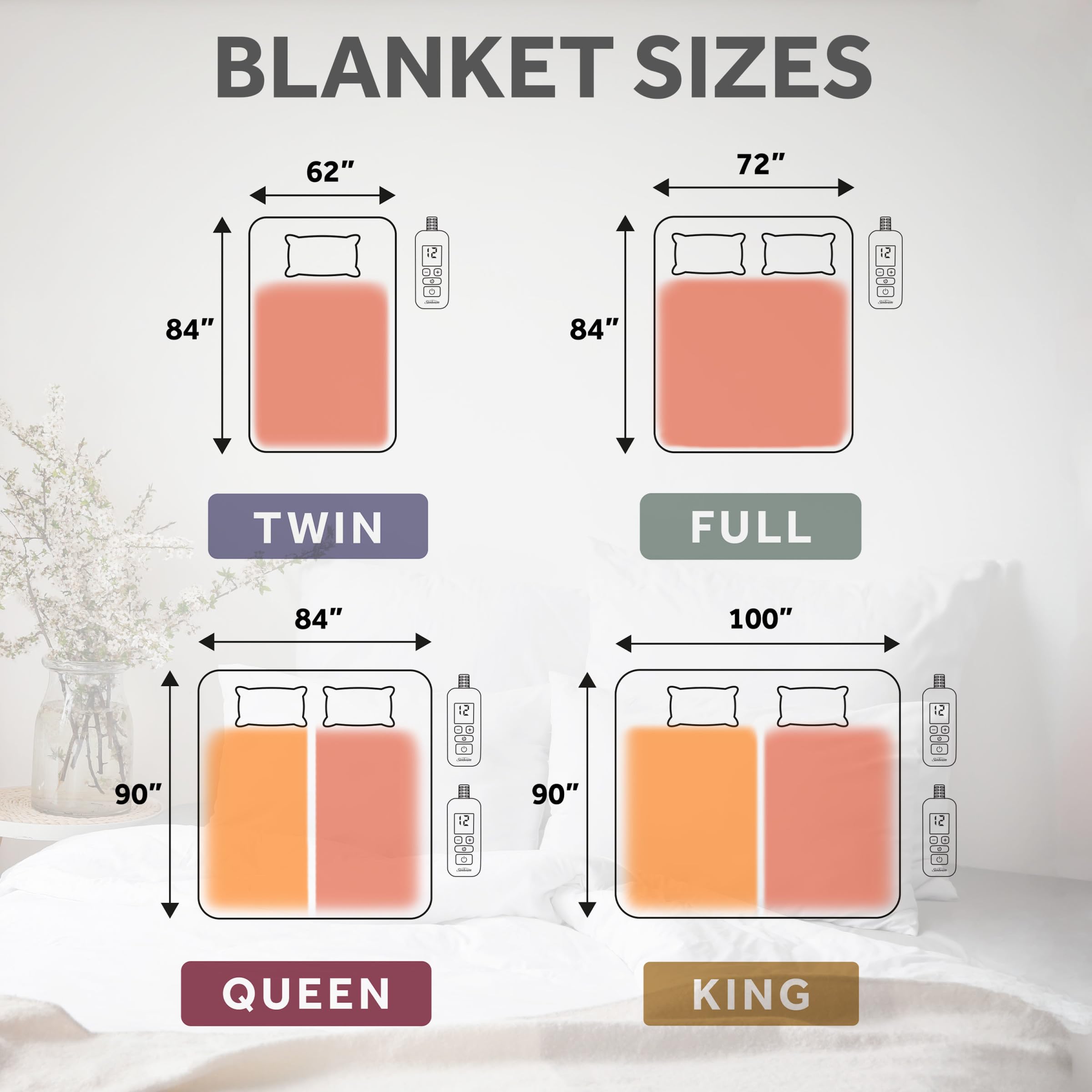 Sunbeam Champagne color bed throw styled in modern bedroom