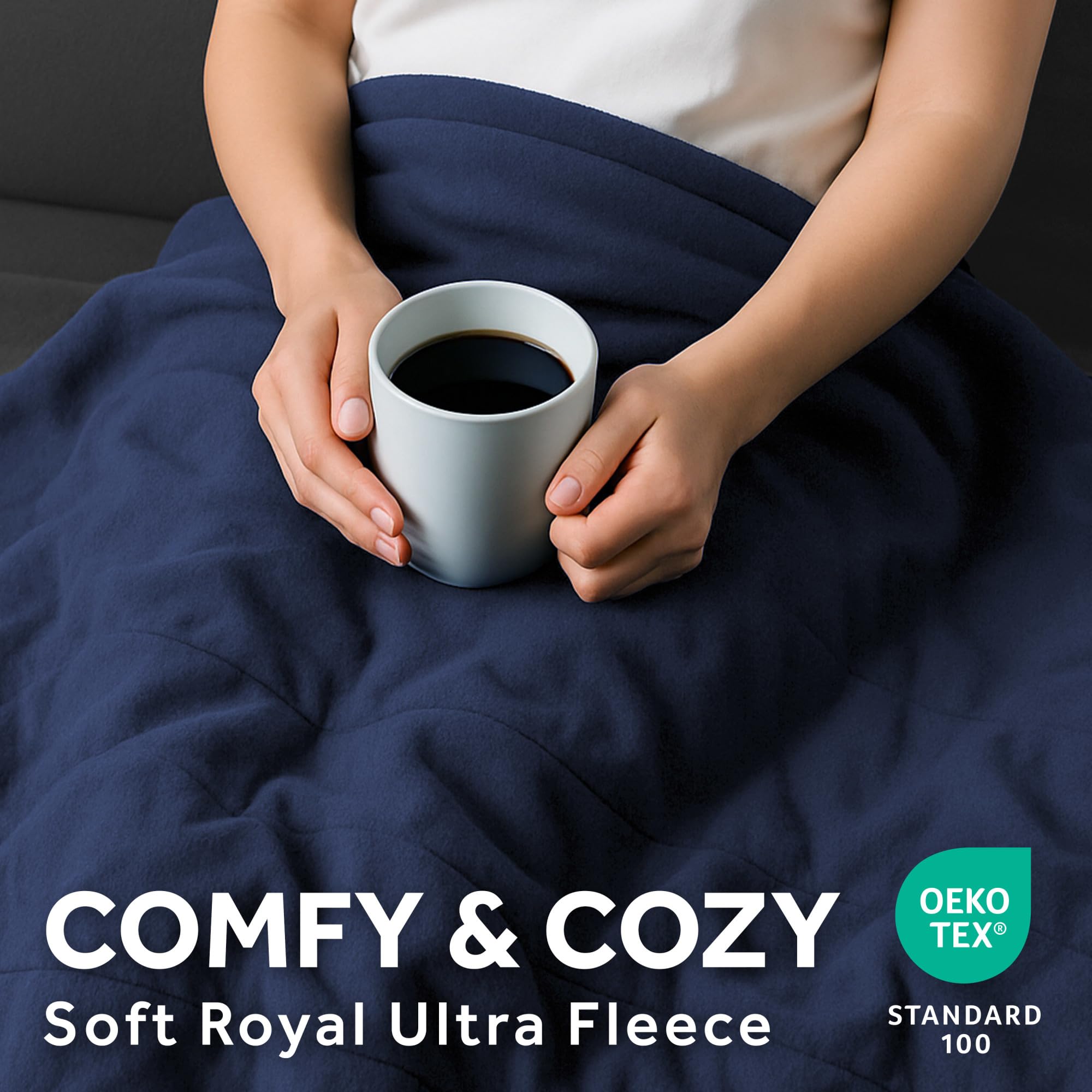 Sunbeam Royal Ultra Fleece blanket with digital controller for precise warmth.