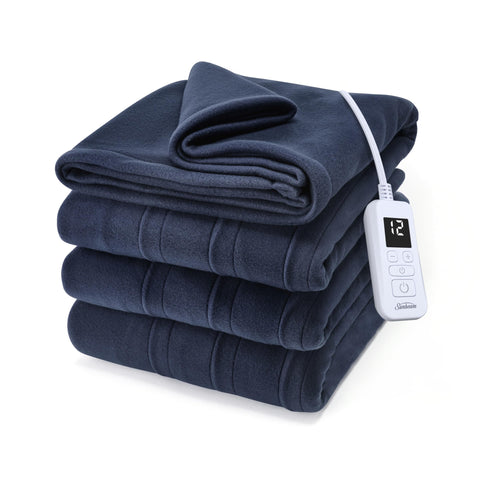 Sunbeam Royal Ultra Fleece blanket with digital controller for customizable warmth.