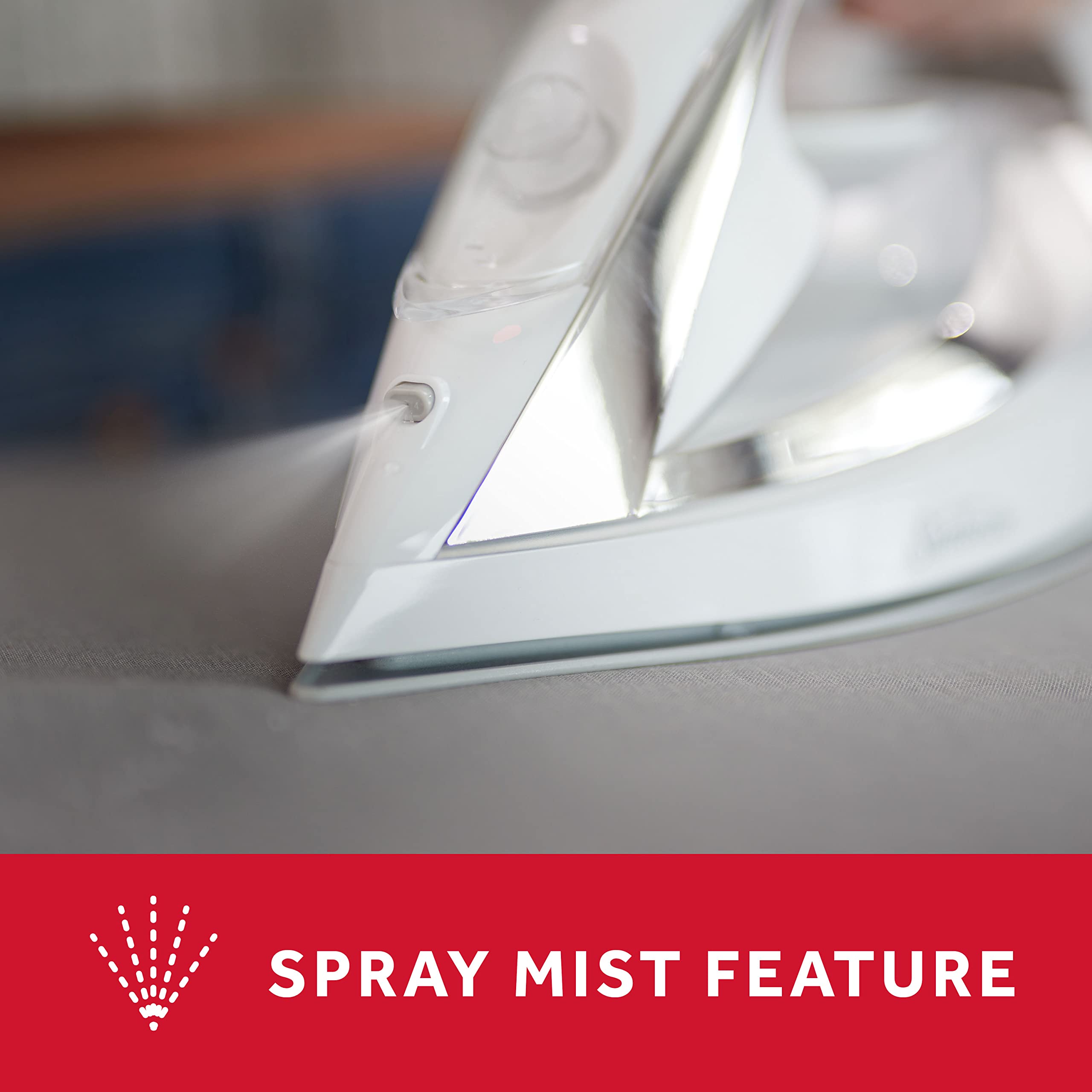 Sunbeam Turbo Steam Iron auto-off with 3-way safety for peace of mind.