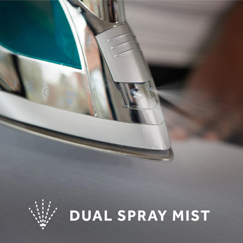 Sunbeam Turbo Steam Iron water tank detail showing large 240ml capacity.
