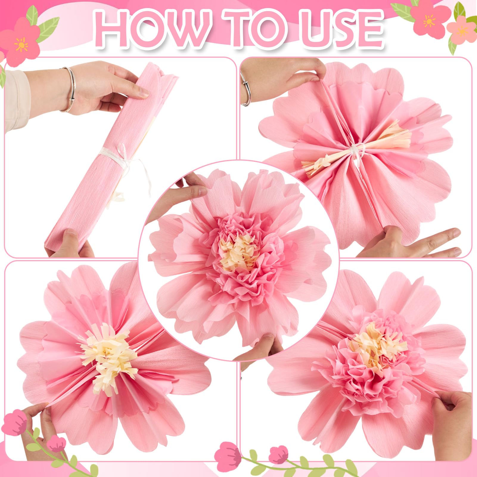 SUNBEAUTY 12inch floral blooms for easy party decor and centerpieces.