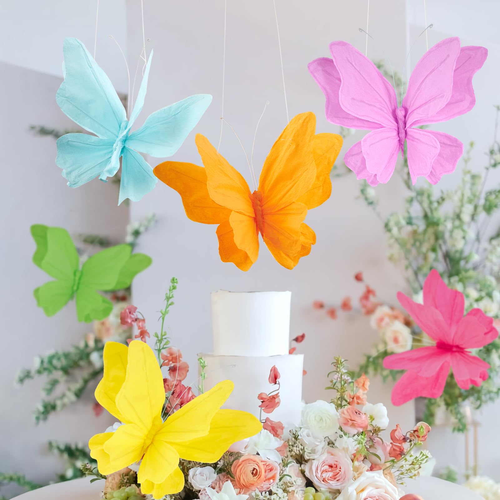 SUNBEAUTY butterflies wall decor set offers versatile wall display options