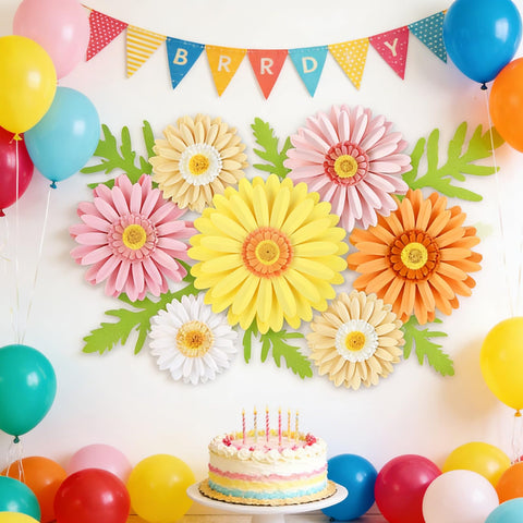 SUNBEAUTY 3D daisy decorations 08 vibrant petals for spring displays.