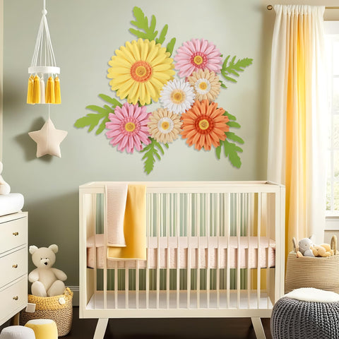 SUNBEAUTY giant daisy wall decor 09 ideal for seasonal spring decor.