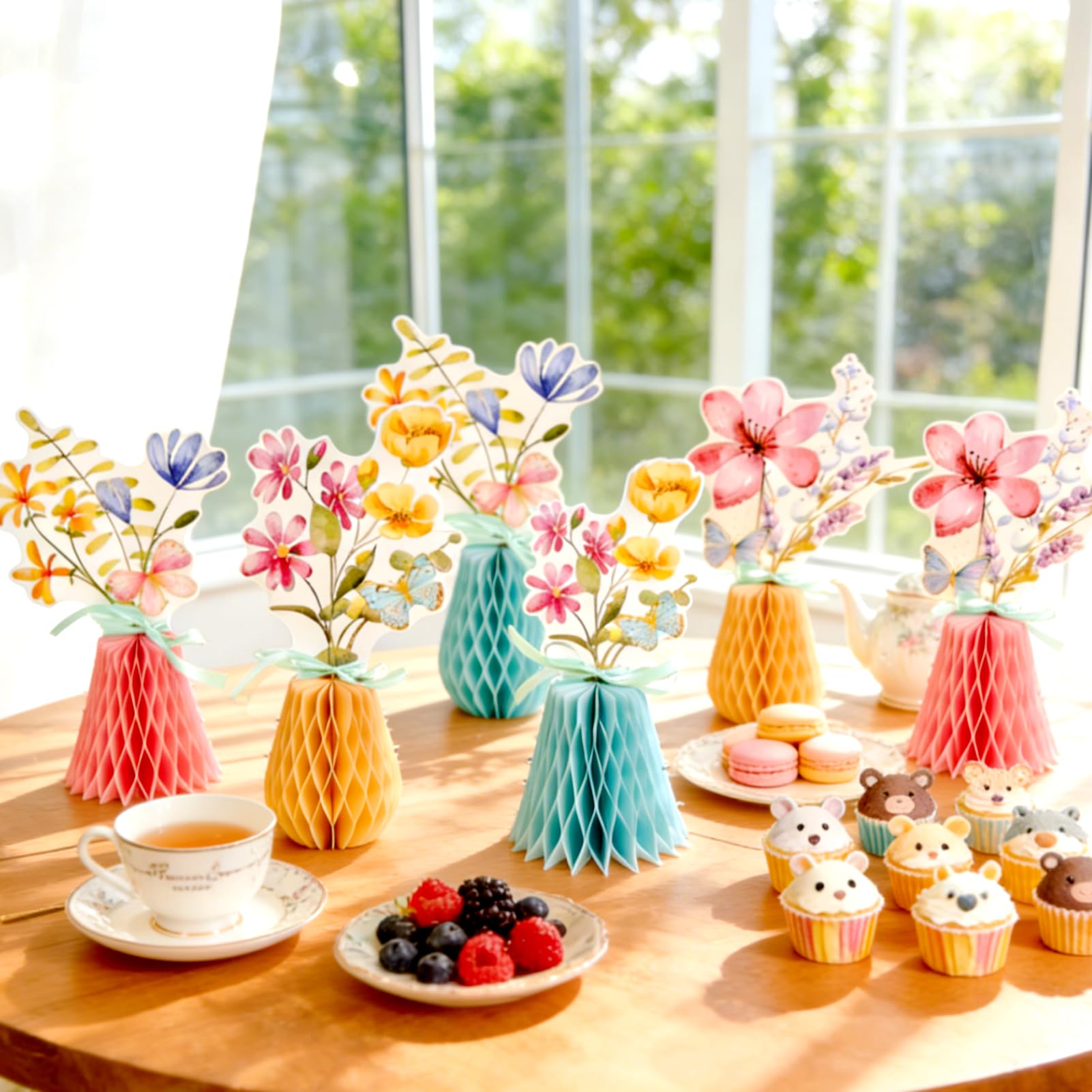 SunBeauty wildflower centerpieces 10-8inch enhance garden party tables with color