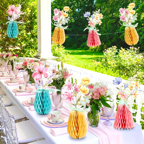 SunBeauty set of 9 wildflower centerpieces covers multiple tables