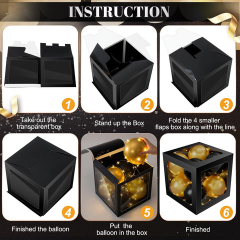 Suncalla 12-inch prom boxes provide sturdy display bases for decor.