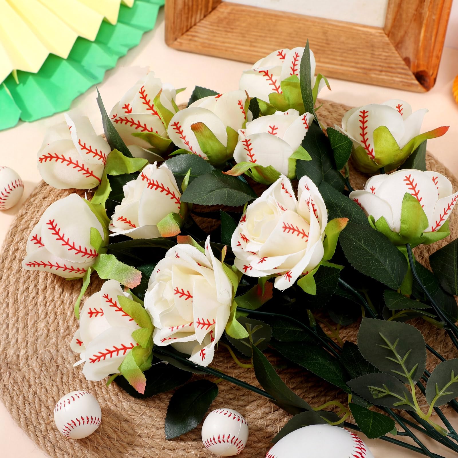 Suncalla white baseball rose centerpiece option, ideal for weddings.