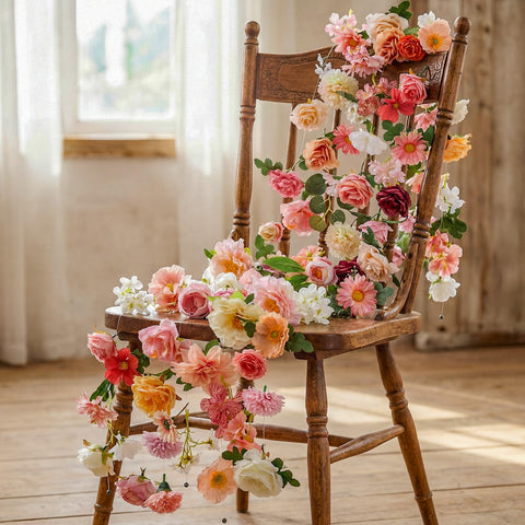 Suncalla bead-fastening garland ends simplify setup and adjustment