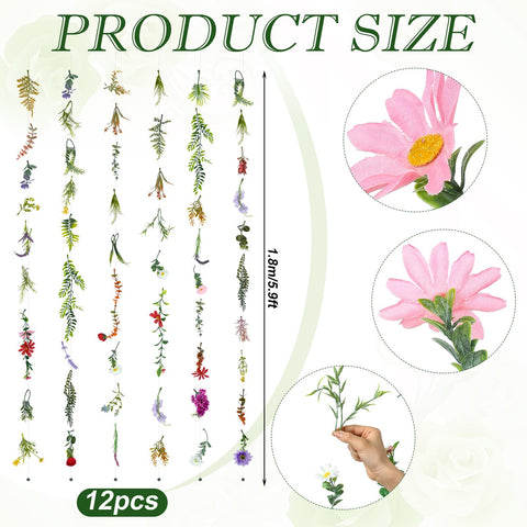 Suncalla garland end bead fastening for easy spacing and setup