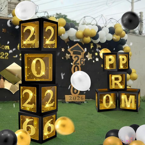 Suncalla indoor/outdoor party setup ideas for graduation celebrations.