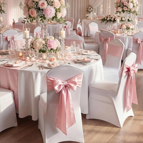 Suncalla large pink bow on arches boosts bridal shower charm.