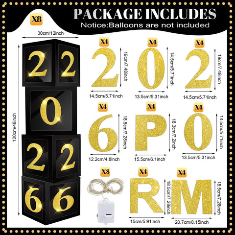 Suncalla prom letters and numbers cardboard pieces for customizable backdrops.