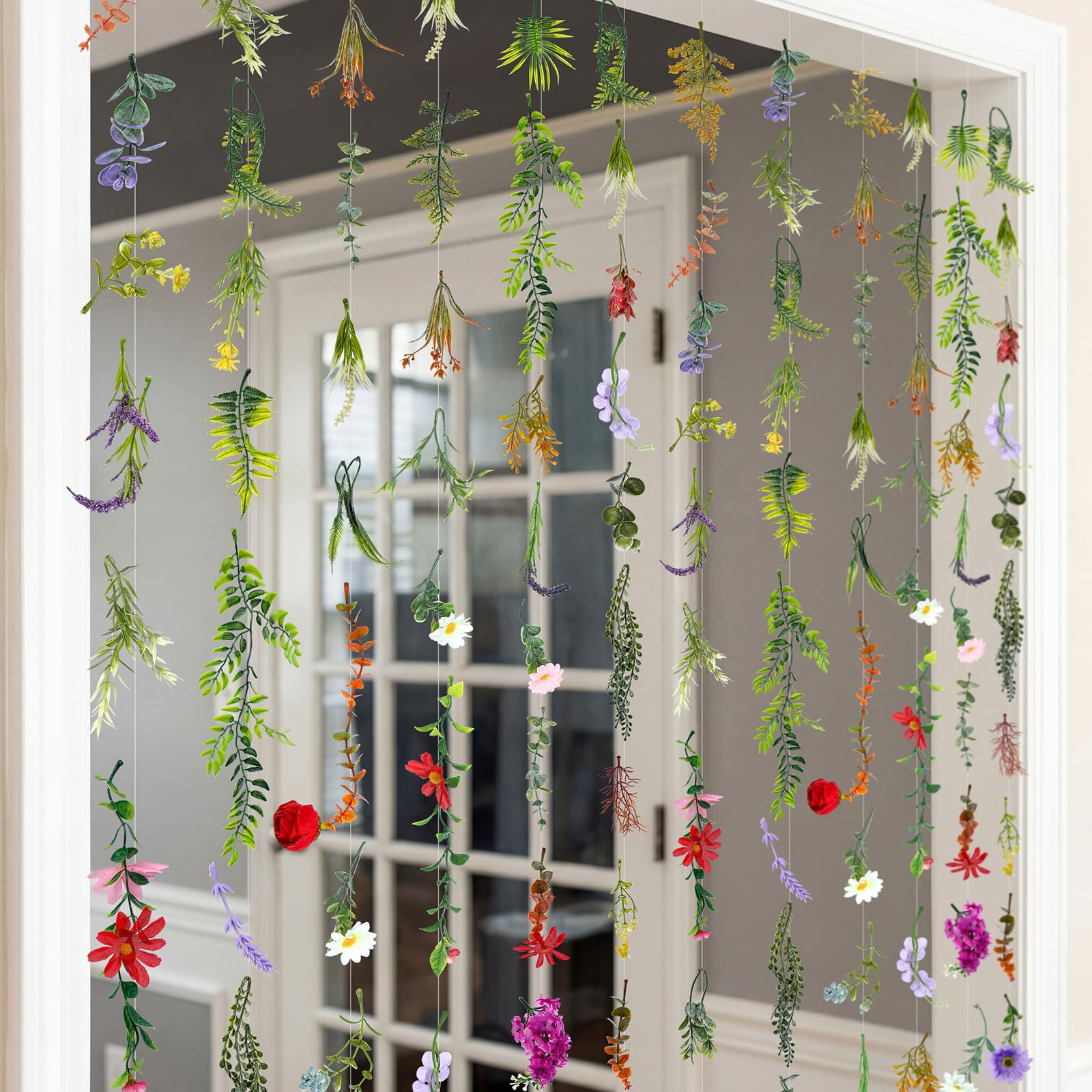 Suncalla silk wildflowers backdrop with lifelike petals for backdrop styling