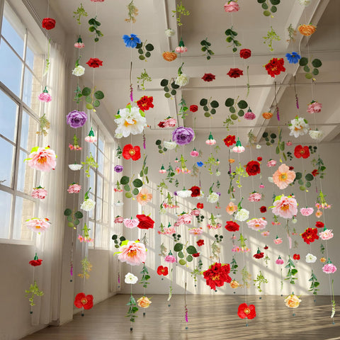 Suncalla staircase drape garland for flowing decor along railings
