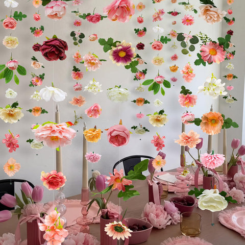 Suncalla table centerpiece garland enhances tables and stairways elegantly