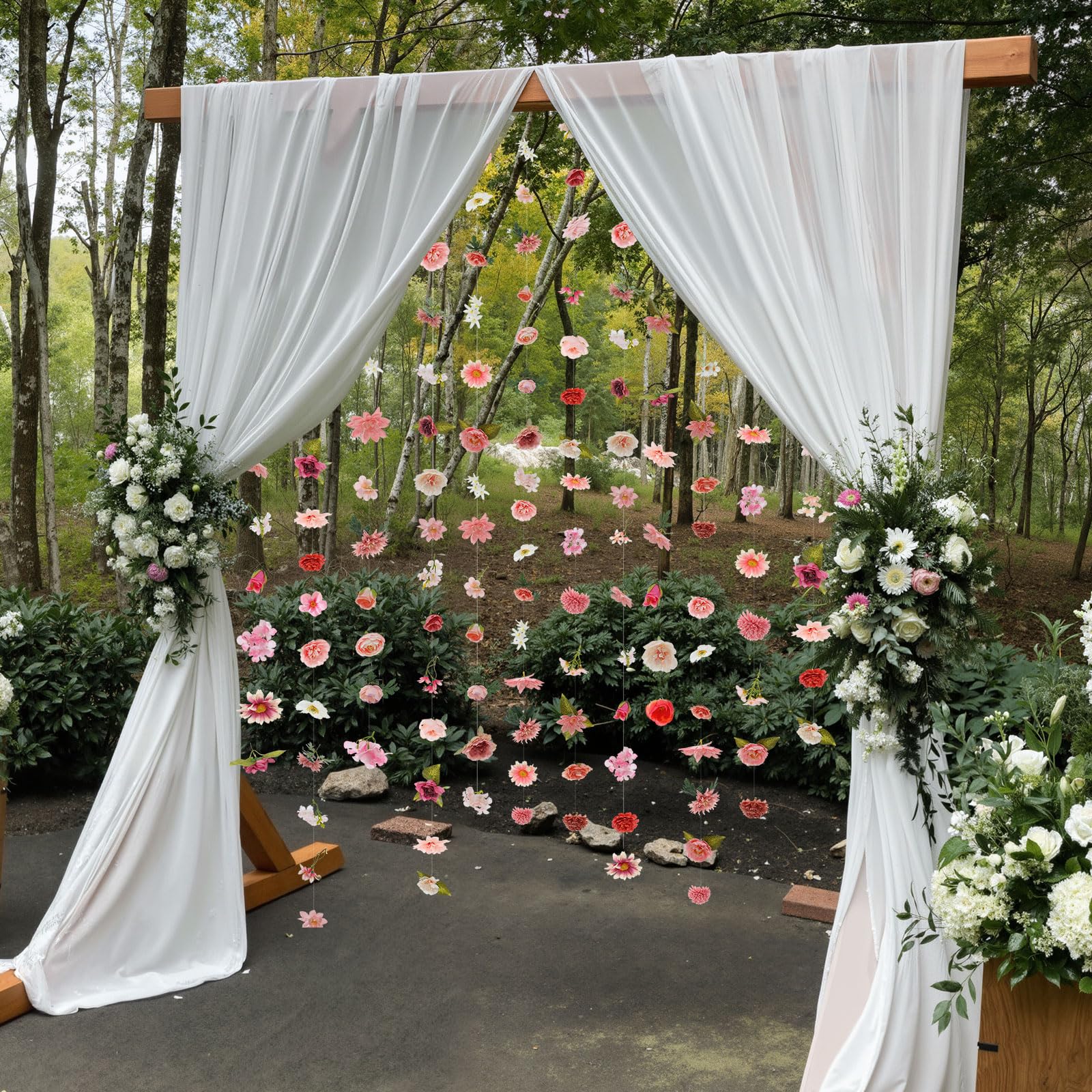 Suncalla six-piece garland set suits arches, chairs, tables and more.