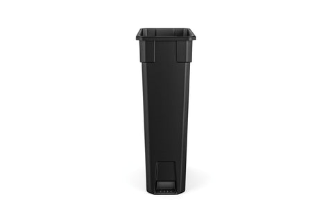 Suncast Commercial bag cinches secure liners around the rim for easy removal.