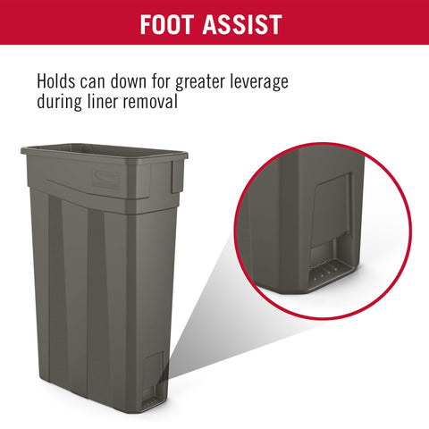 Suncast Commercial 23-gallon can suits indoor spaces and garages.