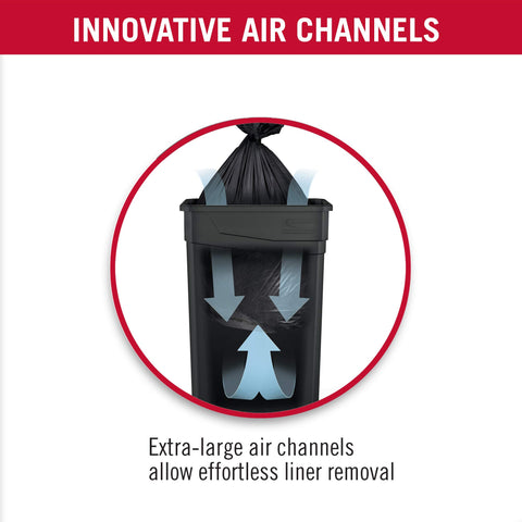Suncast Commercial interior air channels ease liner removal and prevent sticking.