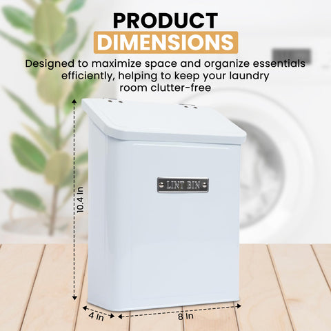Sunday Revelry modern farmhouse lint bin complements decor and reduces clutter