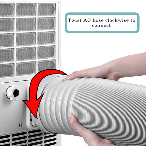 SunDiao 5.9-inch exhaust hose compatibility for reliable portable AC exhaust.