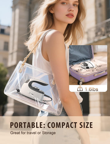 Sundu 1000W mini travel iron, travel-friendly with strong ironing power.