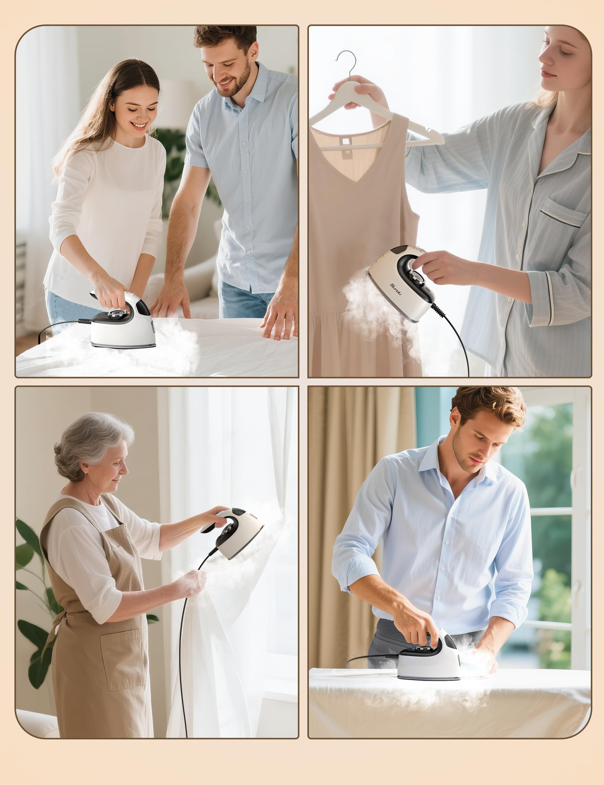 Sundu Mini Travel Steam Iron steam holes close-up for even distribution