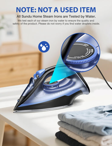 Sundu Steam Iron 450 ml water tank supports burst steam and spray
